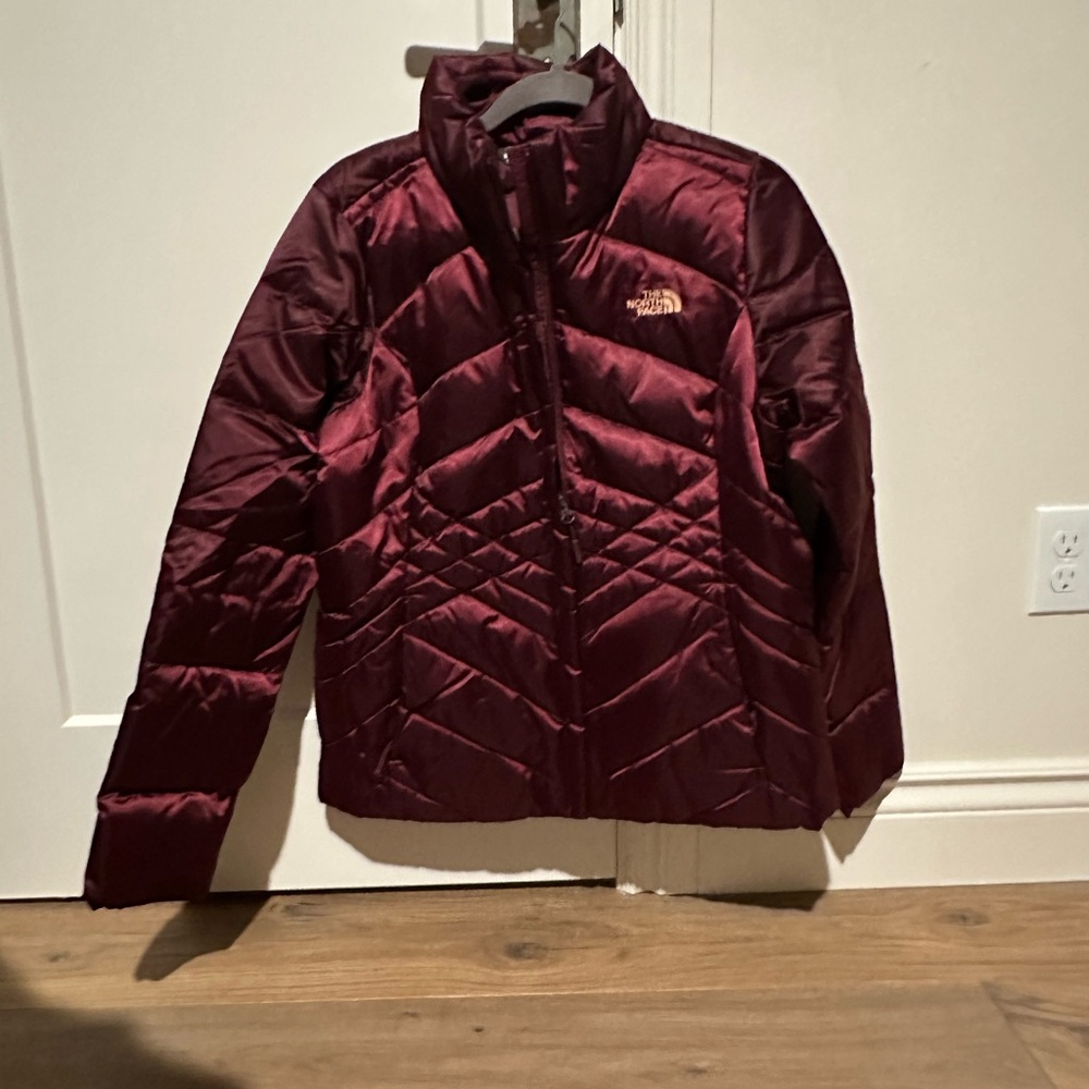The North Face Burgundy Quilted Jacket